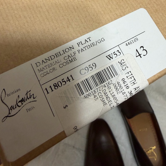 NEW! $990 Christian Louboutin Men’s Dandelion Brown Leather Loafers 43 9.5 / 10 - Picture 8 of 10